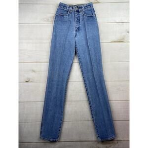 Vintage Lawman Jeans Womens Jr 3 Western Denim High Rise 35” Inseam Bareback